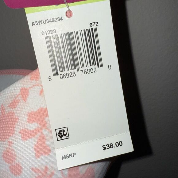 Warner's Light Lift Wire-free Pink Floral Bra - Picture 4 of 9